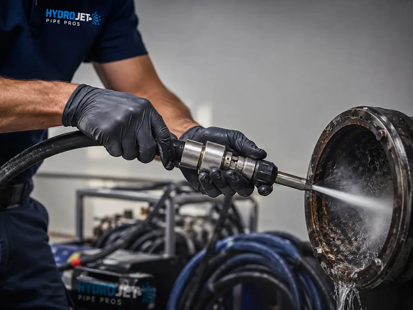 Hydro Jet Pipe Descaling in Maine